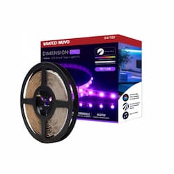 16-ft 20W Dimension Pro Tape Light, 1920 lm, 24V, 2700K, RGB, J-Box