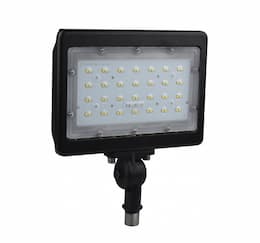 50W LED Flood Light, Large, Dimmable, 120V-277V, 3000K, Bronze