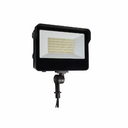 45/60/80W LED Flood Light w/Sensor, 120V-347V, CCT Selectable, Bronze