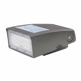 Nuvo 28W Full Cut-Off LED Wall Pack, Adjustable, 3500 lm, 120V-277V, Selectable CCT, Bronze