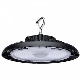 Satco 150/175/200W UFO High Bay, 120V-347V, Selectable CCT, Black