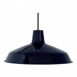 16" Pendant Lights, Warehouse Shade, Black Finish