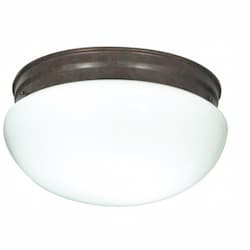 12" Flush Mount Lights, Old Bronze