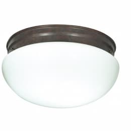 12" Flush Mount Lights, Old Bronze