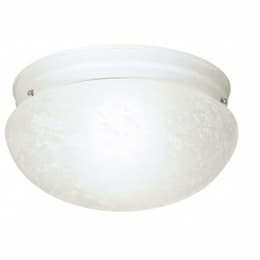 12" Flush Mount Lights, Textured White