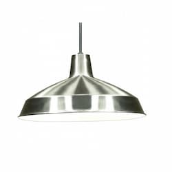 Warehouse Shade Pendant Light Fixture, Brushed Nickel