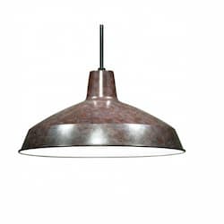 Warehouse Shade Pendant Light Fixture, Old Bronze