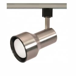 50W Track Light, R20, Step Cylinder, 1-Light, Brushed Nickel