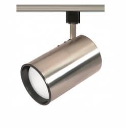 75W Track Light, R30, Straight Cylinder, 1-Light, Brushed Nickel