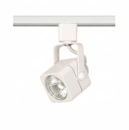 50W Track Light, MR16, Square Head, 1-Light, White