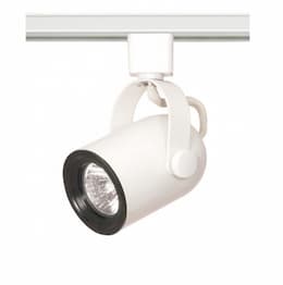 50W Track Light, MR16, Round Back, 1-Light, White