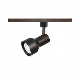 1-Light Track Light Head, R20, Step Cylinder, Russet Bronze