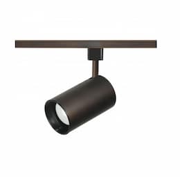 1-Light Track Light Head, R20, Straight Cylinder, Russet Bronze