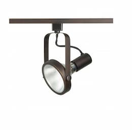 1-Light Track Light Head, PAR30 Bulb, Gimbal Ring, Russet Bronze