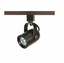 1-Light Track Light Head, MR16, Round Back, Russet Bronze