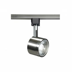  12W LED Round Track Head Light, 24 Degree Beam, Brushed Nickel Finish