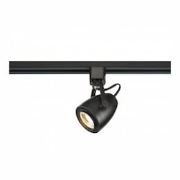  12W LED Pinch Back Track Head Light, 24 Degree Beam, Black Finish