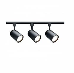 3-Light Track Light Kit, R30, Bullet Cylinder, Black