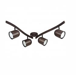 4-Light Track Light Kit w/ CFL, R30, Bullet Swivel, Russet Bronze