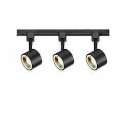 36W LED Track Light Kit, Round, Black