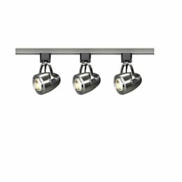 36W LED Track Light Kit, Pinch, Brushed Nickel