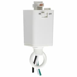 Pendant Loop Track Adapter 120V, White