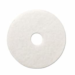 Boardwalk White Standard 14 in. Round Polishing Floor Pads