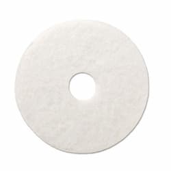 White Standard 17 in. Round Polishing Floor Pads