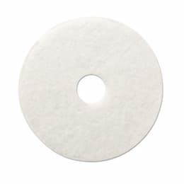 White Standard 20 in. Round Polishing Floor Pads