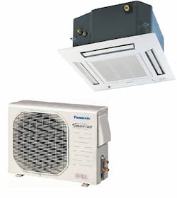 Panasonic HVAC 26K BTU 4-Way Cassette Ductless Mini Split System - Heat Pump & Air Conditioner