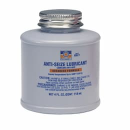 4oz Anti-Seize Lubricants, Brush Top Bottle, Silver