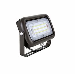 45W LED Flood Light w/ Trunnion Mount, 5400 lm, 120V-277V, 4000K, Bronze