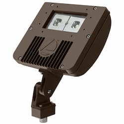 20W Small LED Flood Light w/ Knuckle Mount, 0-10V Dim, 2250 lm, 120V-277V, 4000K, Black