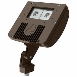 20W Small LED Flood Light w/ Knuckle Mount, 0-10V Dim, 2250 lm, 120V-277V, 4000K, Black