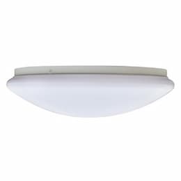 18W White Mushroom LED Ceiling Light, 4000K, 14 Inch, 90-277V, Energy Star