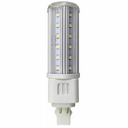 5000K, G24q Base, 6W T10 LED 4-Pin Horizontal Bulb