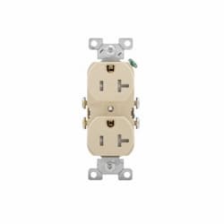 20 Amp Duplex Receptacle Outlet, Almond