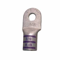 Copper Power Lug, Extreme Duty, 3/0 AWG, 1/2-in Stud