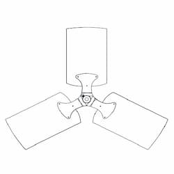 23.5-in Replacement Fan Blade for LPE22V & LPE22VA Model Heaters