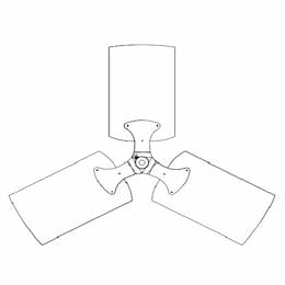 23.5-in Replacement Fan Blade for LPE22V & LPE22VA Model Fans