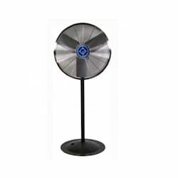 24-in Industrial Fan Head  & Pedestal, 2-Speed Pull Chain