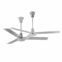 56-in 56W Commercial Ceiling Fan w/ Controller, 4952 CFM, 120V, Brown