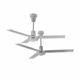 56-in Industrial Ceiling Fan, .85A, 24000 CFM, 120V, White