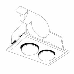 Replacement Grille Assembly for B660W & B674W Bath Fans