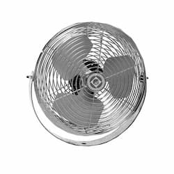 12-in Utility Floor Fan, 1550-2650 CFM, 1.2 Amp, 1/5 HP, 3-Speed