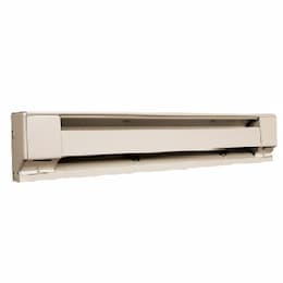 8-ft 2500W Commercial Baseboard Heater, High Alt, 12 A, 208V, White