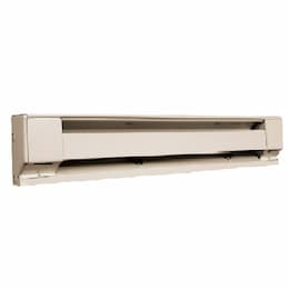 2-ft 6-in 500W Commercial Baseboard Heater, 2.4A, 208V, White