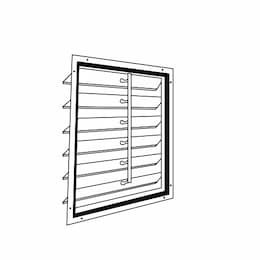 19 x 19" Wall Shutter for 16" Exhaust Fan, Bronze