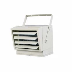 15000W Horizontal Downflow Unit Heater, 51.2 BTU/H, 64.1/37.7 Amps, 240V, 1-3 Ph, Gray