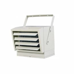 15000W Horizontal Downflow Unit Heater, 51.2 BTU/H, 32.1/18.8 Amps, 480V, 1-3 Ph, Gray